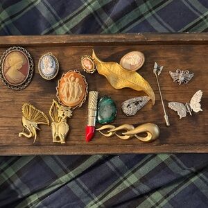 Vintage Brooch and Pin Assortment